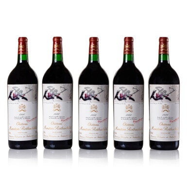 View full screen - View 1 of Lot 219. Château Mouton Rothschild 1996 (5 MAG).