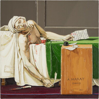 View full screen - View 1 of Lot 83. The Death of Marat, after David.