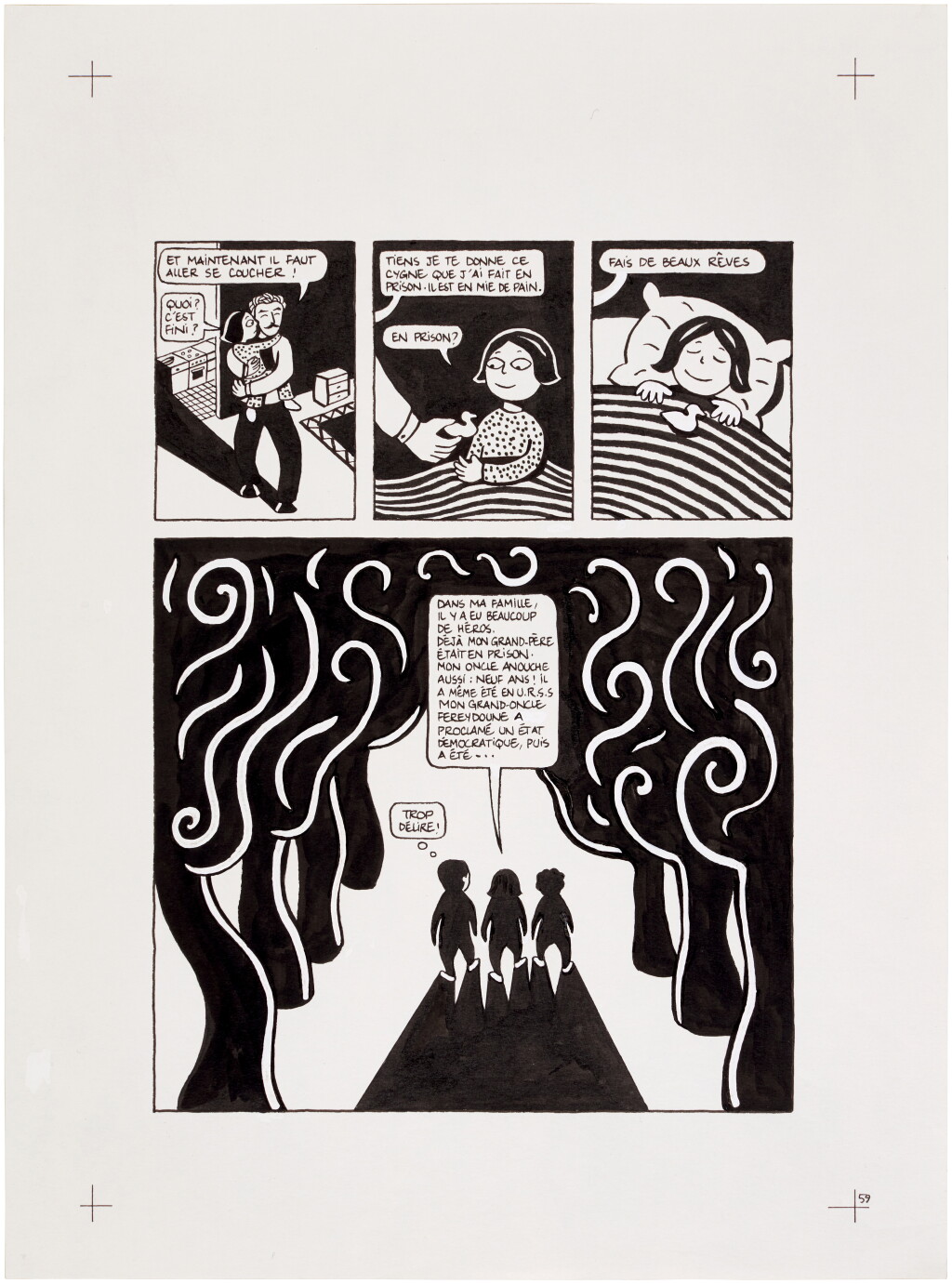 View full screen - View 1 of Lot 16. Persepolis (Original Book Art, page 59).