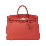 Rouge Sanguine and Blanc Clémence Birkin 40 Palladium Hardware, 2011
