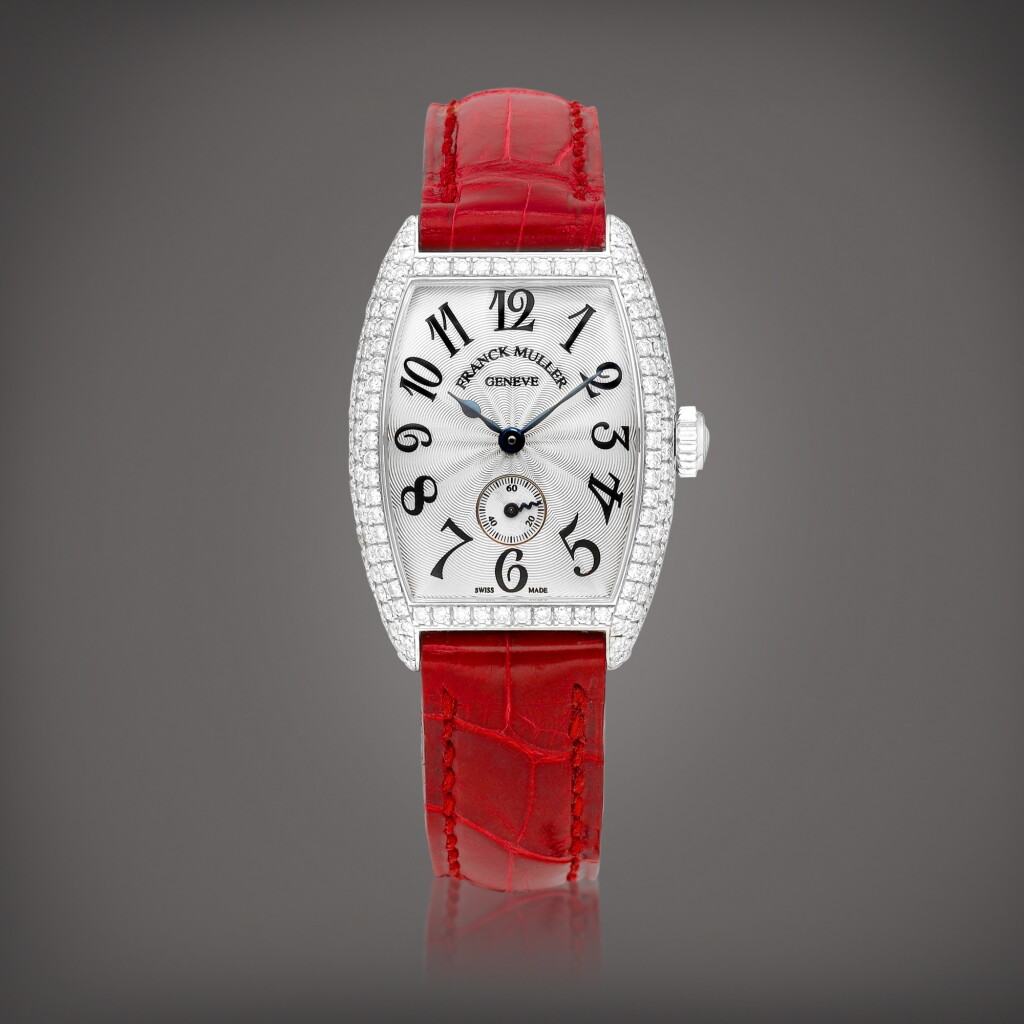 View full screen - View 1 of Lot 8893. Reference 1750 S6D | A white gold and diamond-set wristwatch, Circa 1998 | 型號1750 S6D | 白金鑲鑽石腕錶,約1998年製.