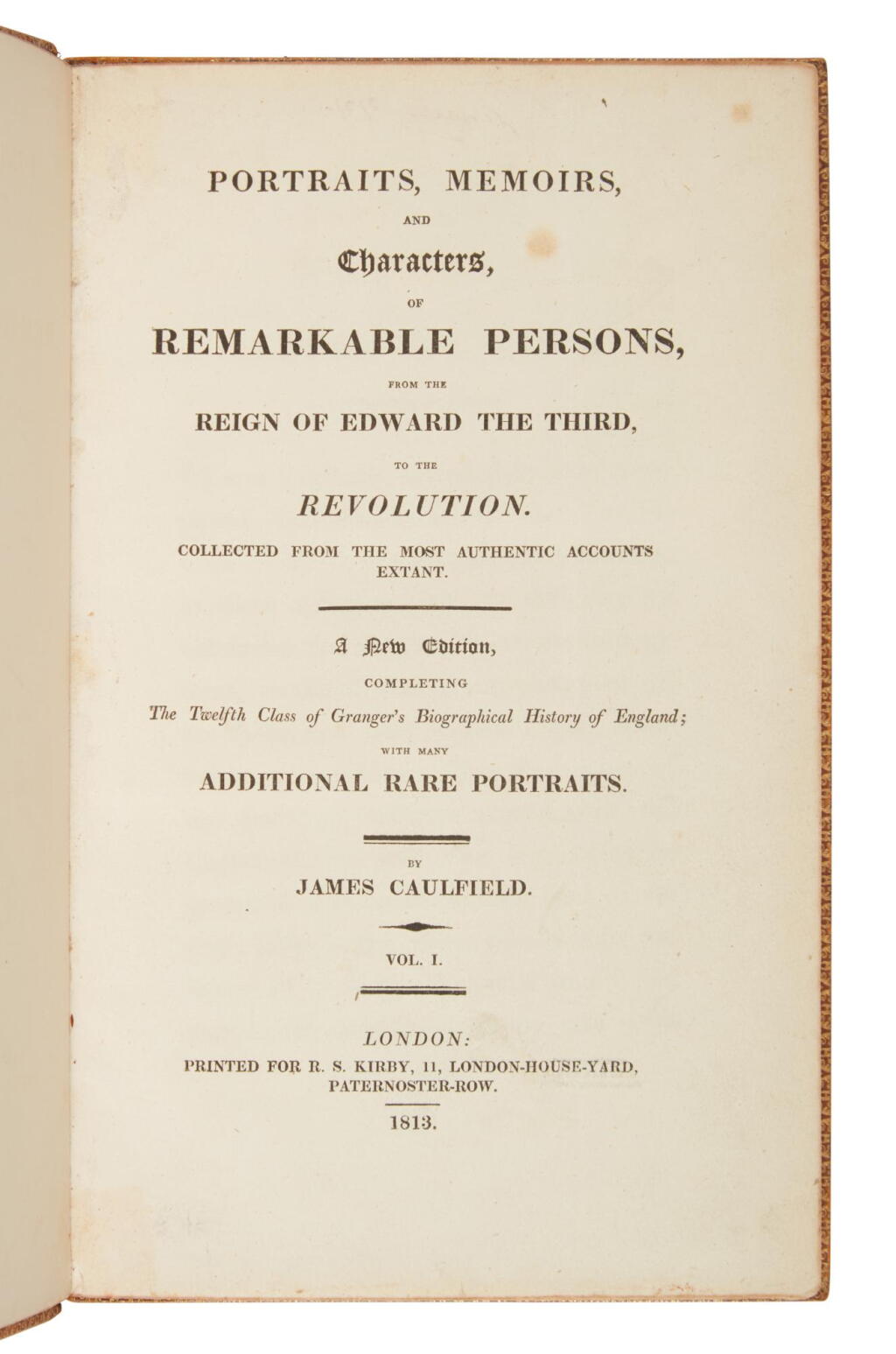 View full screen - View 1 of Lot 152. Caulfield, James | Two later editions of Caulfield's collection of remarkable characters.