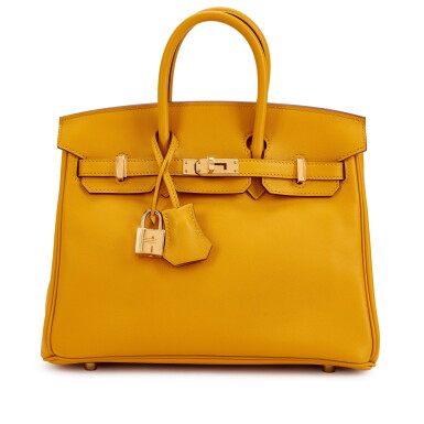 View full screen - View 1 of Lot 6067. Jaune Ambre Swift Birkin 25 Gold Hardware, 2017.