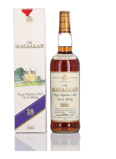 View full screen - View 1 of Lot 1018. The Macallan 18 Year Old 43.0 abv 1980 (1 bt 70cl).