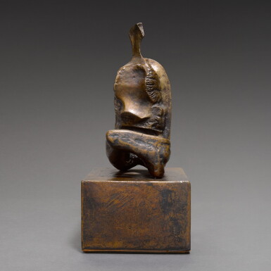 View full screen - View 1 of Lot 321. MAQUETTE FOR SEATED WOMAN: THIN NECK.
