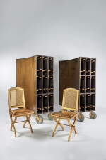 Group of Twenty Folding Chairs Inspired by Armand-Albert Rateau