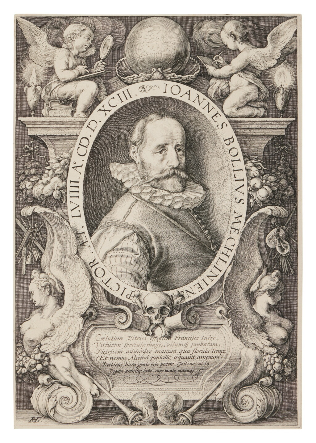 View full screen - View 1 of Lot 299. Portrait of Hans Bol (Strauss 316).