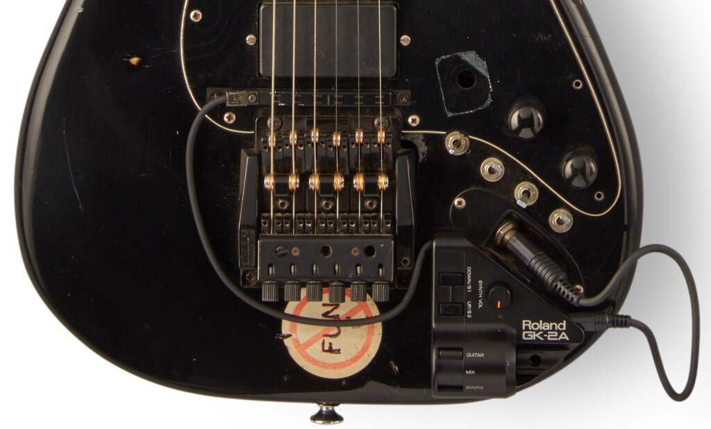 View full screen - View 1 of Lot 204. Bob Weir | Modulus, Blackknife model guitar, with Roland MIDI.
