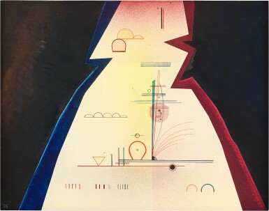View full screen - View 1 of Lot 1051. Wassily Kandinsky 瓦西里・康丁斯基 | Dunkle Zacken 暗點 .