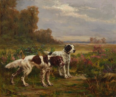 View full screen - View 1 of Lot 95. PERCIVAL LEONARD ROSSEAU | A BRACE OF SETTERS.