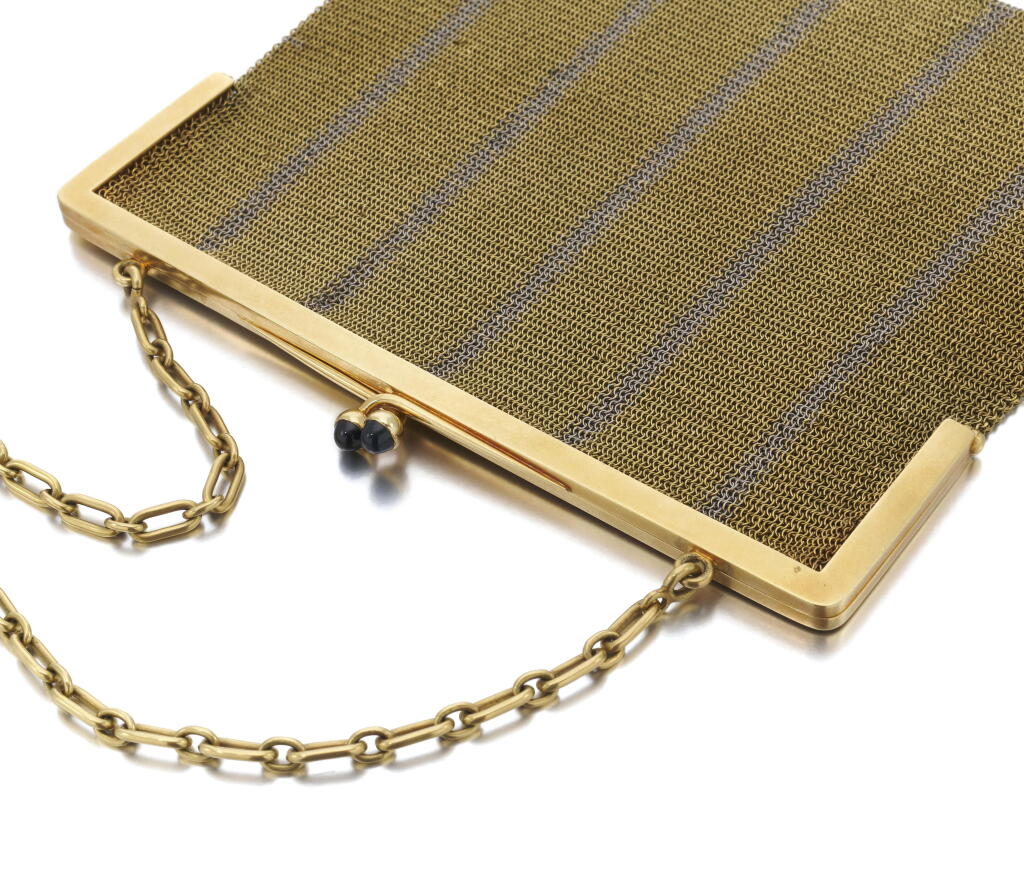 View full screen - View 1 of Lot 22. Sapphire evening bag | Borsetta in zaffiri.