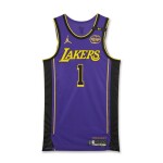 D'Angelo Russell Los Angeles Lakers 2024-2025 Emirates NBA Cup Game Worn Statement Edition Jersey
