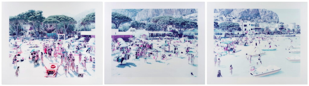 View full screen - View 1 of Lot 200. Palermo, Mondello Triptych (#2788, #2787, and #2786).