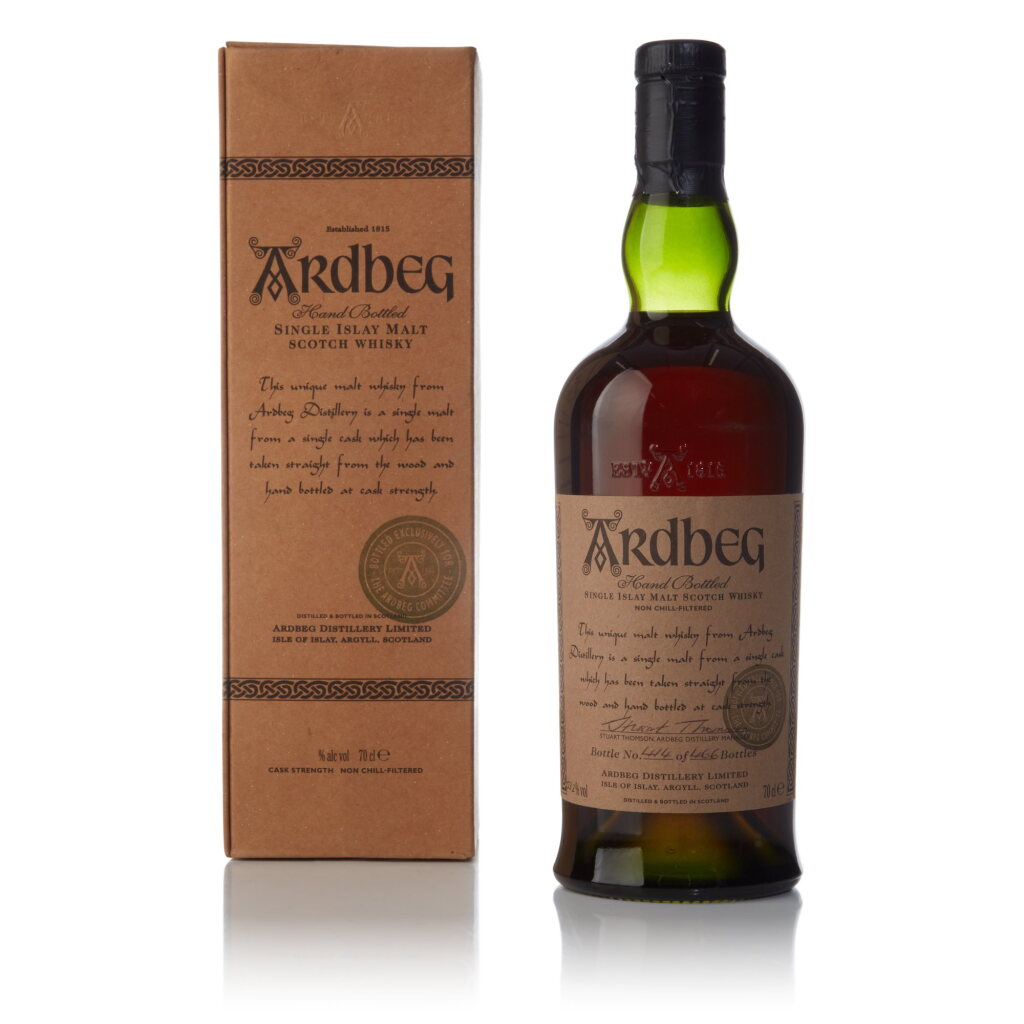 View full screen - View 1 of Lot 25. Ardbeg Committee Release Single Cask #2394 53.2 abv 1976 (1 BT 70cl).