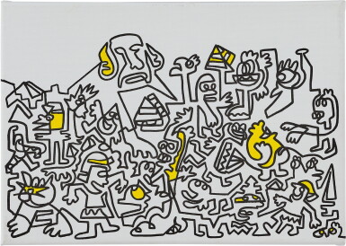 View full screen - View 1 of Lot 867. Mr Doodle | Pyramid People 金字塔人們.