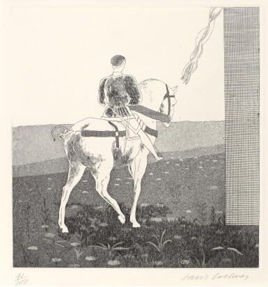 View full screen - View 1 of Lot 232. DAVID HOCKNEY, R.A. | RAPUNZEL, RAPUNZEL, LET DOWN YOUR HAIR (S.A.C 86; MCA TOKYO 83).