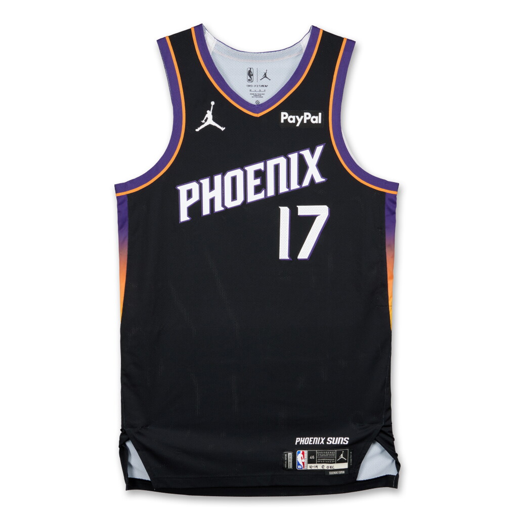 View full screen - View 1 of Lot 66. Jamaree Bouyea Phoenix Suns 2026 NBA Playoffs Western Conference Round 1 Game Worn Statement Edition Jersey | Game 1 | Playoff Debut.