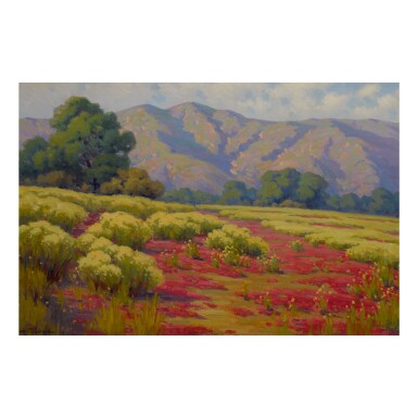 View full screen - View 1 of Lot 75. JOHN M. GAMBLE | WILD BUCKWHEAT AND TURKISH RUGGING.