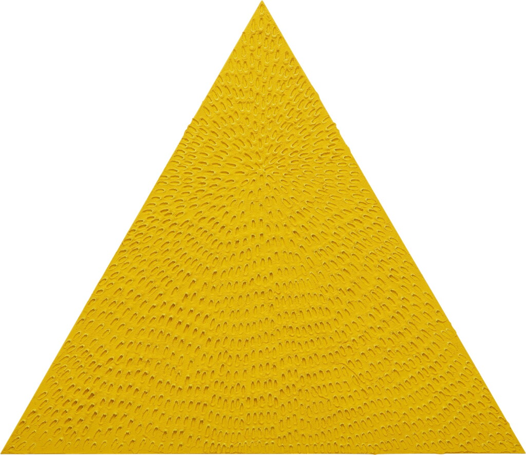 View full screen - View 1 of Lot 1116. Jennifer Guidi 珍妮弗・吉迪 | The Sun (Yellow and Light Yellow MT, Yellow Sand SF #4T, Yellow Ground) 太陽(黃、MT淡黃、SF#4T黃沙,於黃調基底).