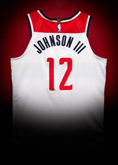 View full screen - View 1 of Lot 12. Tre Johnson ‘Rookie Debut’ Washington Wizards 2025-2026 NBA Tip-Off Game Worn Association Edition Jersey .