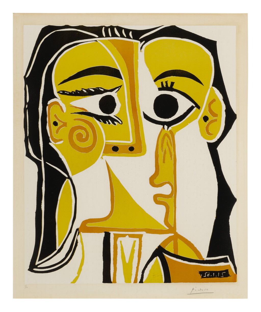 View full screen - View 1 of Lot 77. PABLO PICASSO | PORTRAIT STYLISÉ DE JACQUELINE (TÊTE DE FEMME) (B. 1065; BA. 1285).