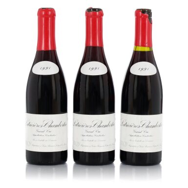 View full screen - View 1 of Lot 23. Latricières Chambertin 1991 Domaine Leroy (3 BT).