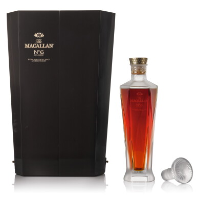 View full screen - View 1 of Lot 22. The Macallan No. 6 In Lalique Decanter 43.0 abv NV .