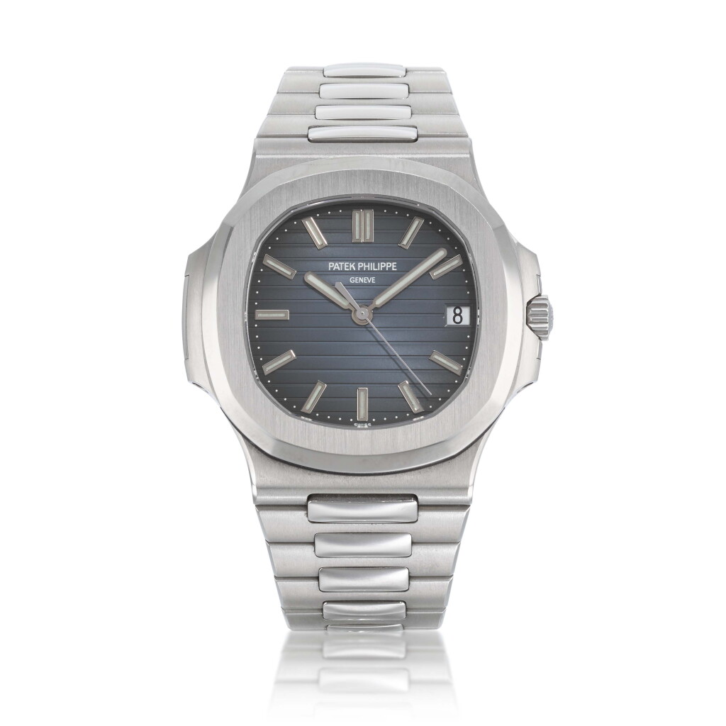 View full screen - View 1 of Lot 11. 'Geneva Seal' Nautilus, Ref. 5711/1A-001 | A stainless steel wristwatch with date | Circa 2009.
