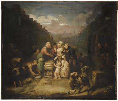 View full screen - View 1 of Lot 136. ALEXANDER FRASER | The oyster stall.