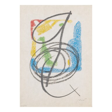 View full screen - View 1 of Lot 128. JOAN MIRÓ | LES ESSÈNCIES DE LA TERRA (SEE M. 580; SEE C. BKS. 123).