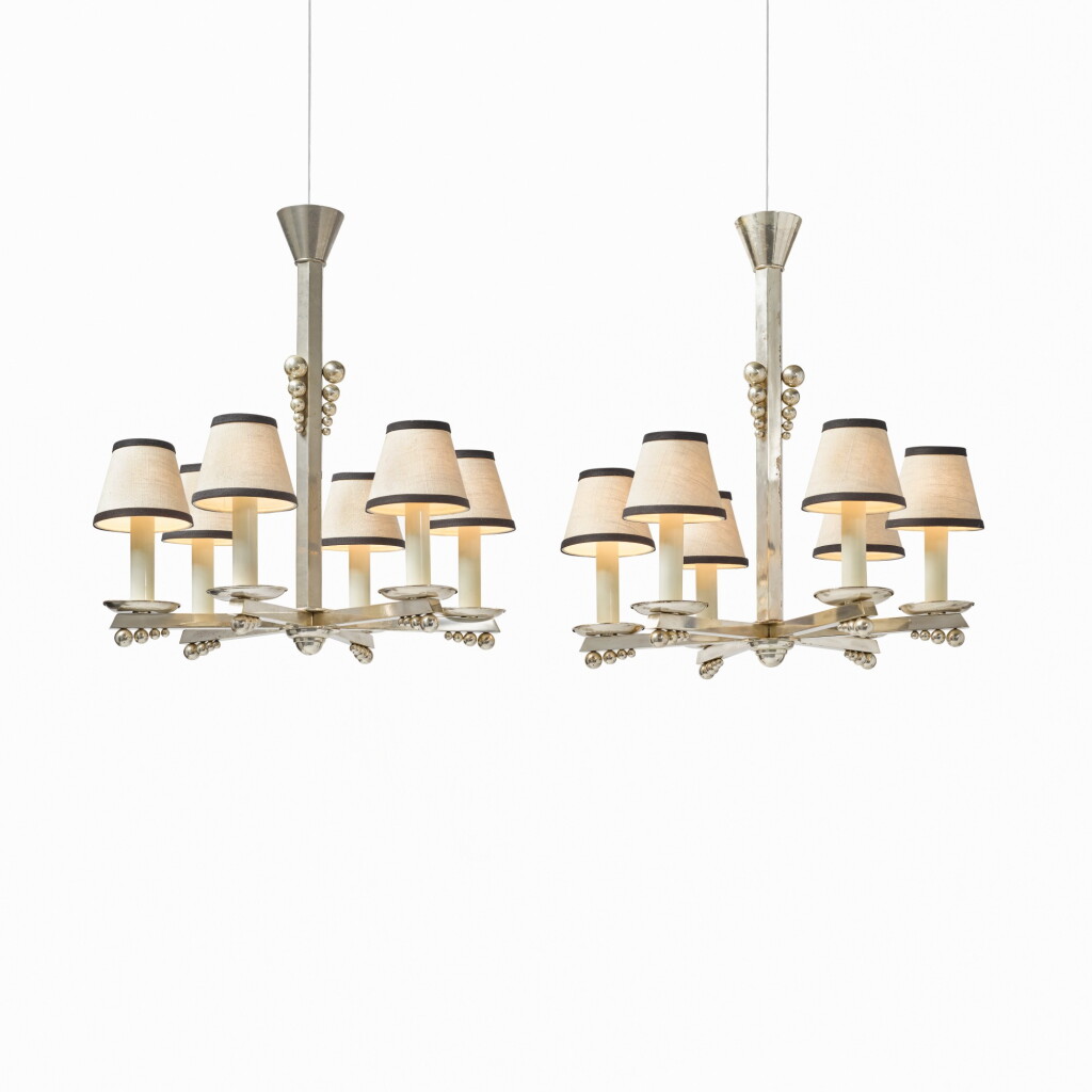 View full screen - View 1 of Lot 78. PAIR OF FRENCH CHANDELIERS.
