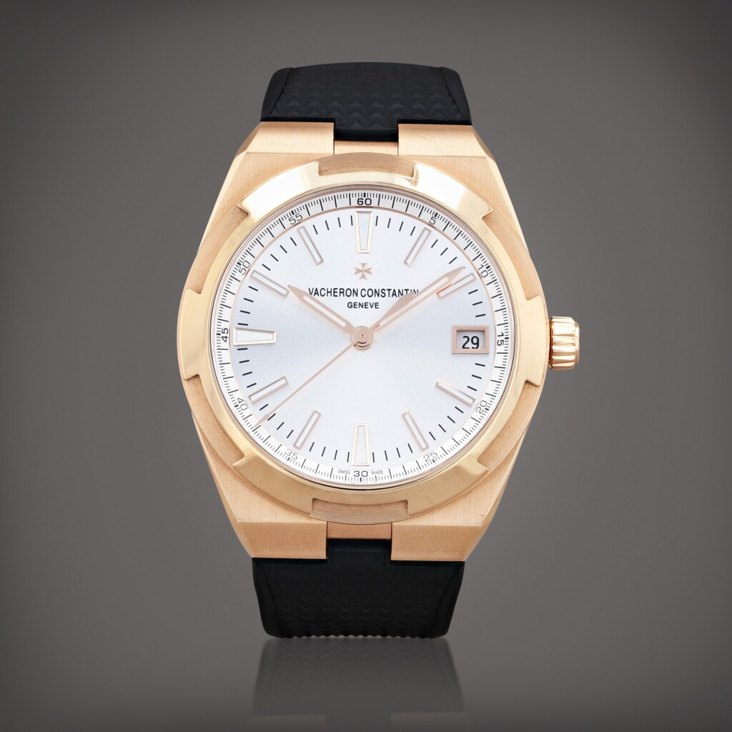 View full screen - View 1 of Lot 458. Overseas, reference 4500V/000R-B127 Montre bracelet en or rose avec date | Pink gold wristwatch with date Vers 2022 | Circa 2022.