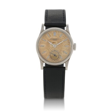 View full screen - View 1 of Lot 250. Patek Philippe Calatrava, Ref. 96 Stainless steel wristwatch Circa 1945.