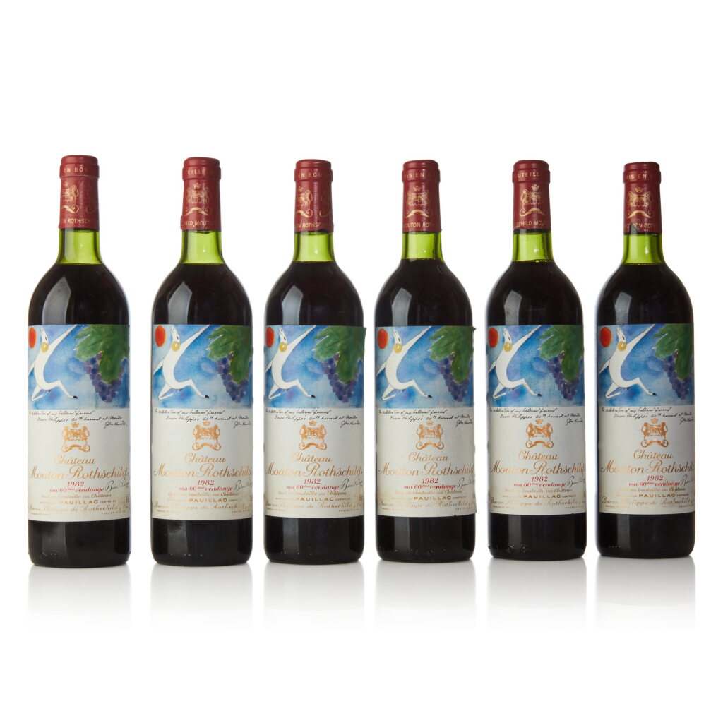 View full screen - View 1 of Lot 1029. Château Mouton Rothschild 1982 (12 BT).
