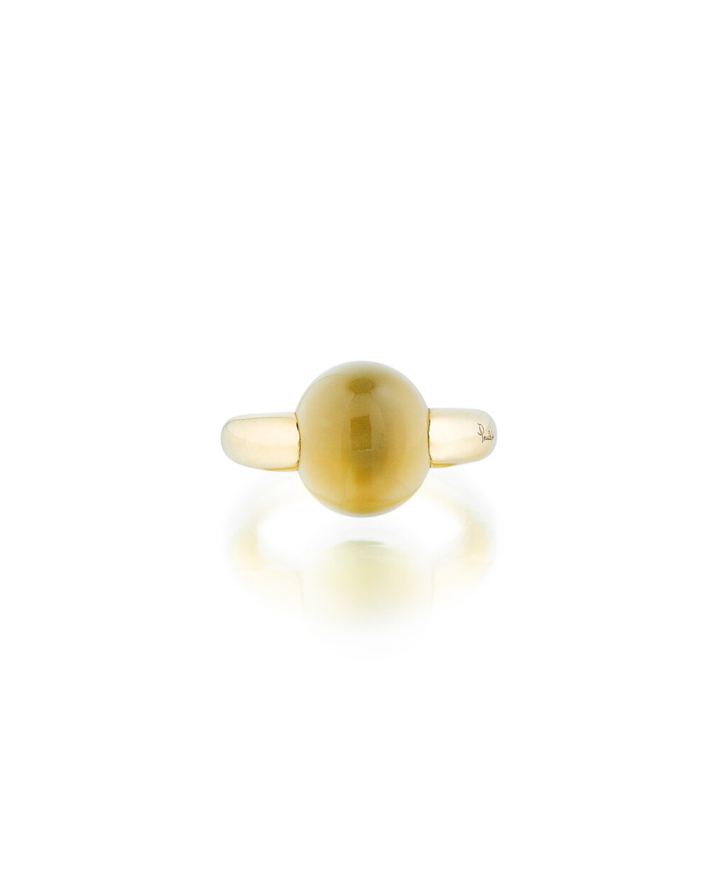 View full screen - View 1 of Lot 195. Pomellato | Bague quartz fumé, "M'Ama Non M'Ama" | Smoky quartz ring, 'M'Ama Non M'Ama'.