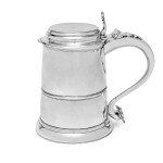 American Silver Tankard, Peter David, Philadelphia, Circa 1740
