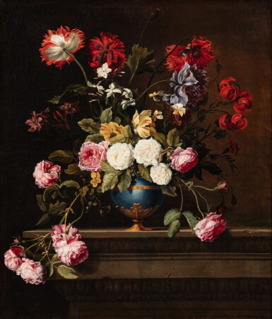 View full screen - View 1 of Lot 157. Still life of flowers in a vase.