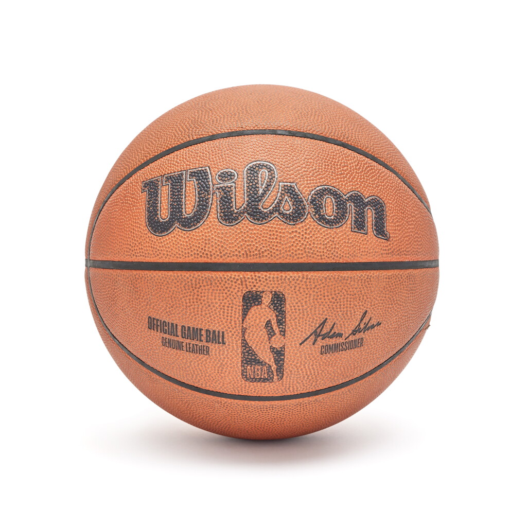 View full screen - View 1 of Lot 190. Game Used 2024-2025 Houston Rockets v. Detroit Pistons Ball.