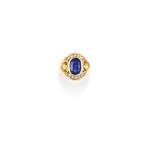 BAGUE SAPHIRS ET DIAMANTS, DUBAIL | SAPPHIRE AND DIAMOND RING, DUBAIL