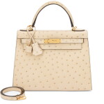 Parchemin Ostrich Kelly 28 Sellier Gold Hardware, 2019