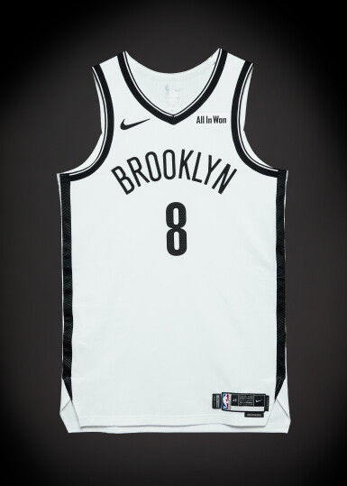 View full screen - View 1 of Lot 15. Egor Dёmin ‘Rookie Debut’ Brooklyn Nets 2025-2026 NBA Tip-Off Game Worn Association Edition Jersey .