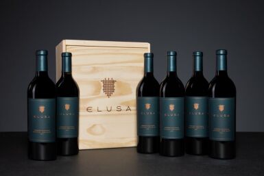 View full screen - View 1 of Lot 28. Elusa Winery | Cabernet Sauvignon Vertical and Private Library Tasting for Six.