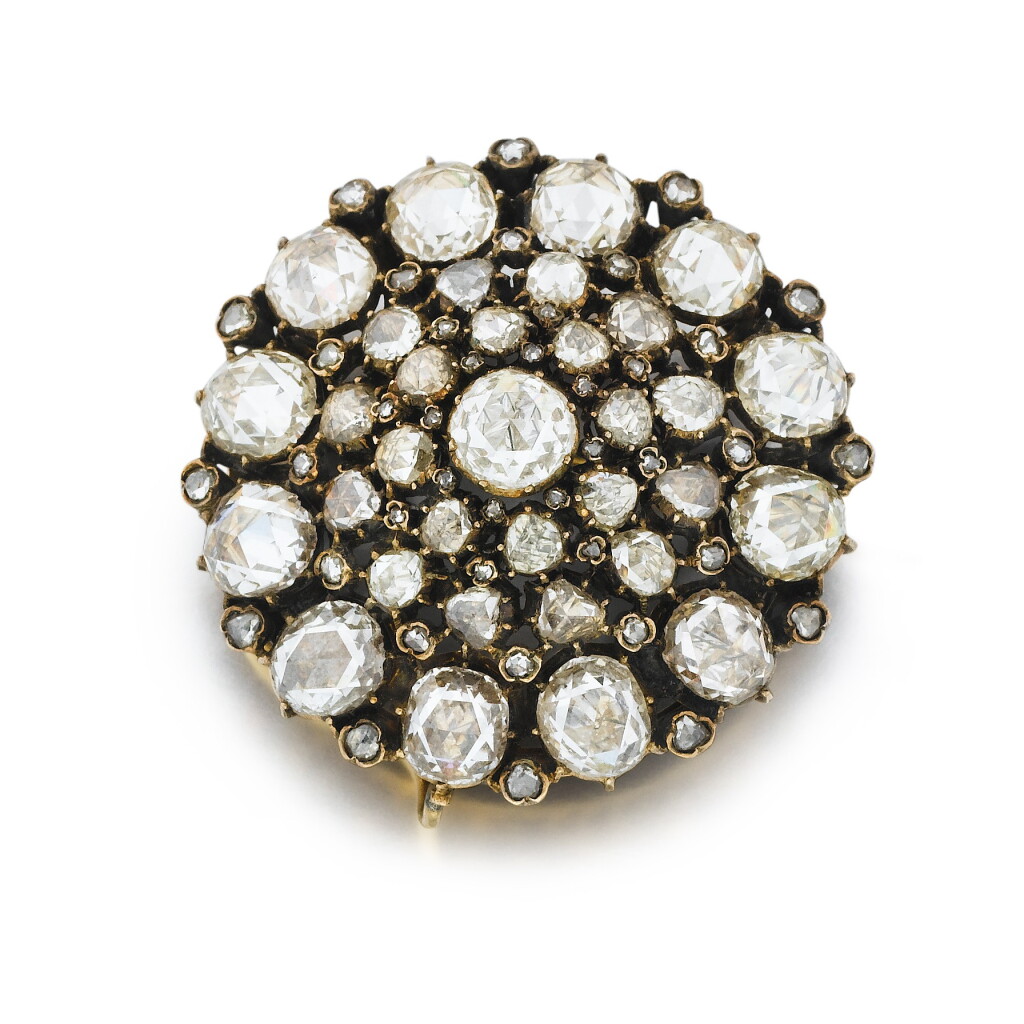View full screen - View 1 of Lot 1060. A diamond brooch-pendant, circa 1830.