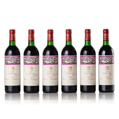 View full screen - View 1 of Lot 92. Château Mouton Rothschild 1988 (12 BT).