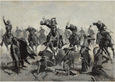 View full screen - View 1 of Lot 29. Custer's Last Charge (A Sabre Charge).