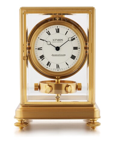 View full screen - View 1 of Lot 178. JAEGER-LECOULTRE | ATMOS GILT BRASS CLOCK CIRCA 1990.