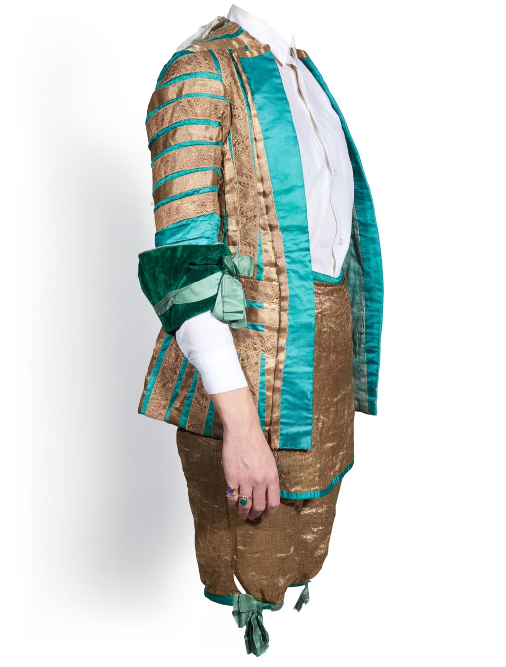 View full screen - View 1 of Lot 153. Costume for one of the four Green Pages in The Sleeping Princess by Diaghilev's Ballets Russes.