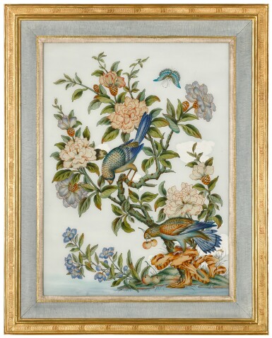 View full screen - View 1 of Lot 7. A Victorian reverse-painted glass picture, second half 19th century.