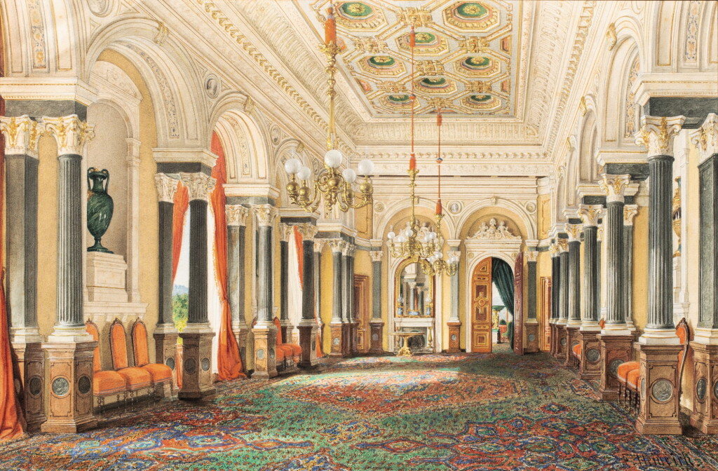 View full screen - View 1 of Lot 248. FRANZ HEINRICH | The dining room at the Villa Berg, Stuttgart | La salle à manger de la Villa Berg, Stuttgart.