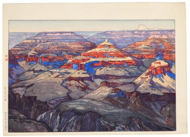 View full screen - View 1 of Lot 164. Yoshida Hiroshi (1876-1950) The Grand Canyon, Taisho period, 20th century.
